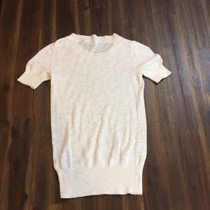 J. Crew Factory Sweaters - J Crew white knit short sleeve sweater J. Crew Factory Sweaters - J Crew white knit short sleeve sweater